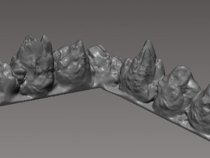 runewars epic game rock and rivers set 3d print model 3D-Druckmodell