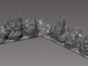 runewars epic game rock and rivers set 3d print model 3D Print Model