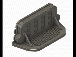 shield barricade inspired fallout for wargames 3D Druckmodell
