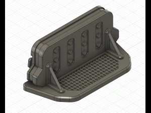shield barricade inspired fallout for wargames 3D Print Model