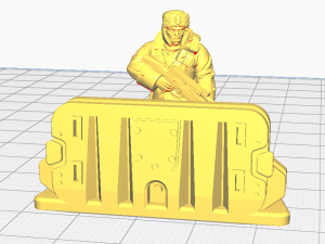 shield barricade inspired fallout for wargames 3D Druckmodell