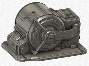 sci fi safe vault for wargames 3D Print Model