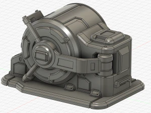 sci fi safe vault for wargames 3D Print Model