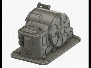 sci fi safe vault for wargames 3D Print Model