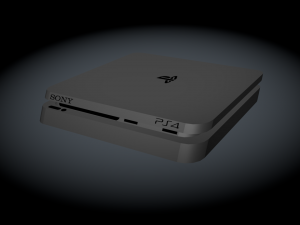 play station 4 slim 3Dモデル
