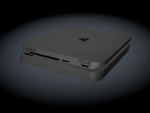 playstation 4 ince 3D Model