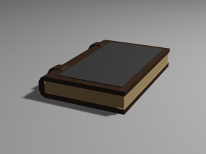 low poly medieval book model 3D Model