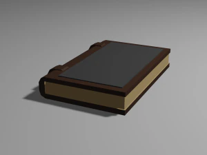 low poly medieval book model 3D Model
