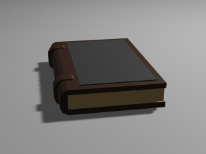 low poly medieval book model 3D Model