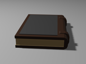 low poly medieval book model 3D Model
