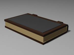 low poly medieval book model 3D Model