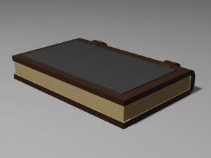 low poly medieval book model 3D Model