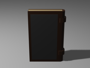 low poly medieval book model 3D Model