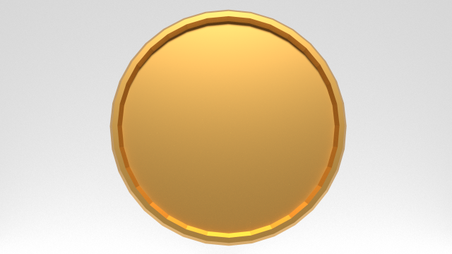 gold coin 3D मॉडल .c4d .max .obj .3ds .fbx .stl .blend 