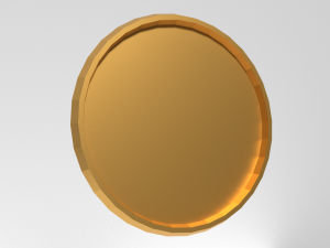 gold coin 3D मॉडल