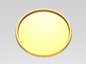 gold coin 3D मॉडल