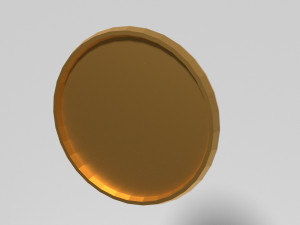 gold coin 3D मॉडल