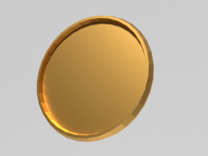 gold coin 3D मॉडल