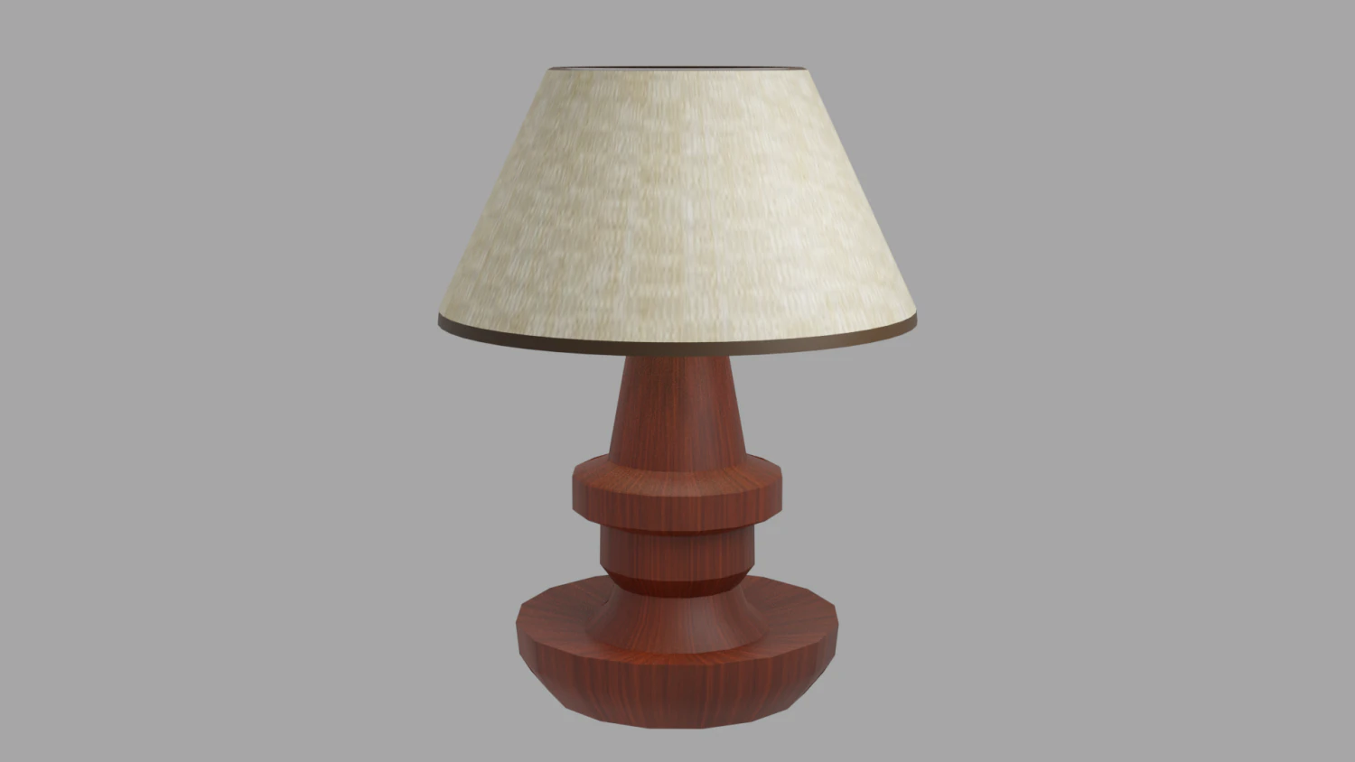 simple textured lamp 3D Model .c4d .max .obj .3ds .fbx .stl .blend