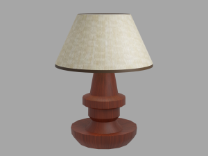 simple textured lamp 3D 模型