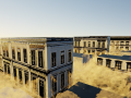 dawn in the misty city Modello 3D