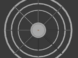 modern circular gold chandelier Modelo 3D
