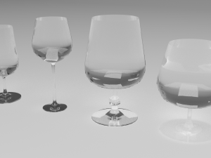 glasses set Modelo 3D