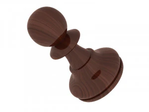 チェスフィギュアのポーン 3Dモデル