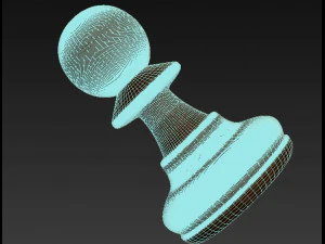 chess figure pawn 3D Model