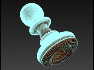 chess figure pawn 3D Modell