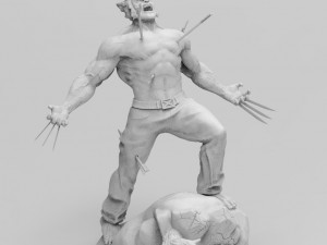 wolverine statue 3D 프린트 모델