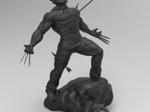 wolverine statue 3D 프린트 모델