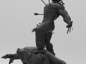 wolverine statue 3D 프린트 모델