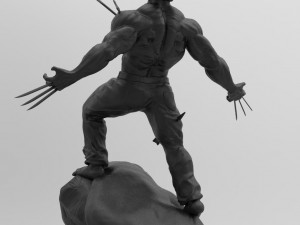wolverine statue 3D 프린트 모델