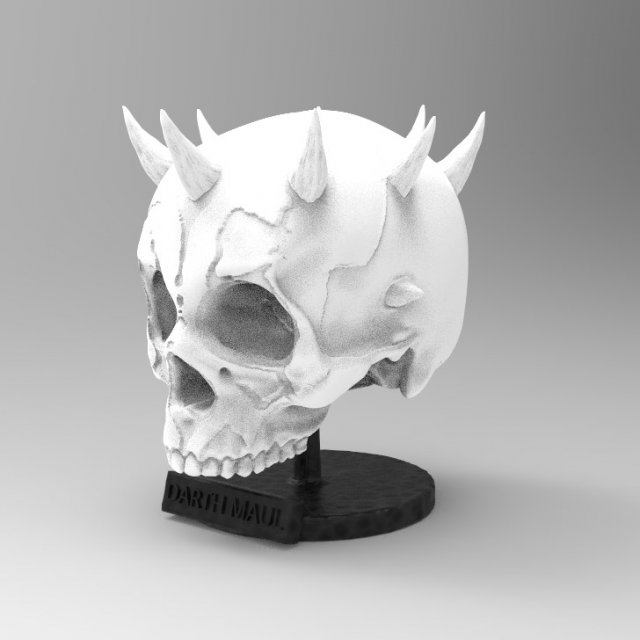 darth maul skull first version 3D Print Model .c4d .max .obj .3ds .fbx .stl .blend 