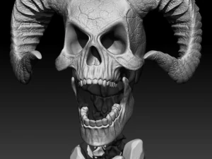 demon skull 3D Print Model