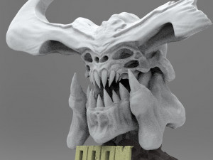 cyberdemon skull 3D 打印模型