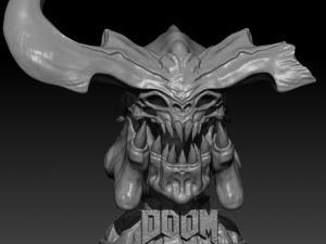 cyberdemon skull 3D 打印模型