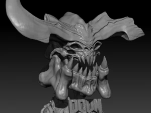 cyberdemon skull 3D Print Model