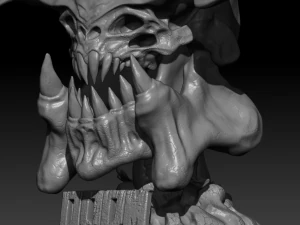 cyberdemon skull 3D Print Model