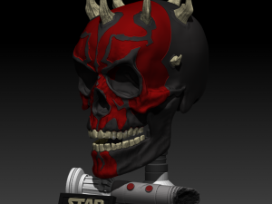 darth maul skull 3D Druckmodell