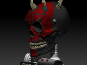 darth maul skull 3D Druckmodell