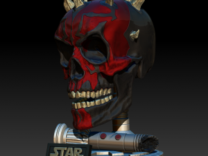darth maul skull 3D Druckmodell