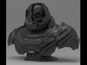 doom slayer Modelo de Impressão 3D