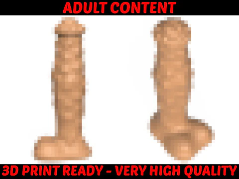 3D 인쇄 준비 판타지 페니스 장난감 14 3D 프린트 모델