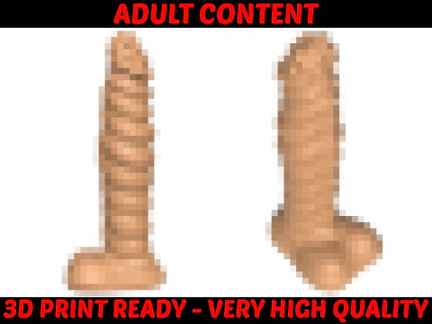 Mainan Penis Fantasi Siap Cetak 3D 18 Model Cetak 3D