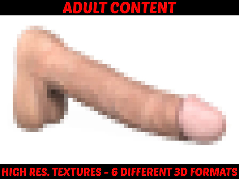 Pria Muda Penis 03 Model 3D .c4d .max .obj .3ds .fbx .stl .blend