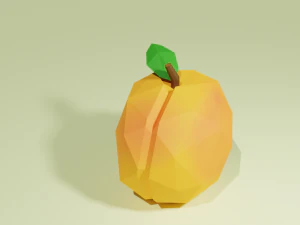 low poly fruits pack-1 3D Model