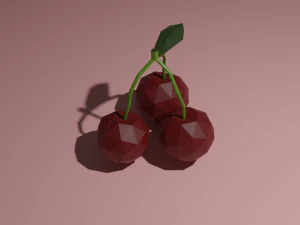 low poly fruits pack-1 3D Model