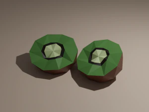 low poly fruits pack-1 3D Model